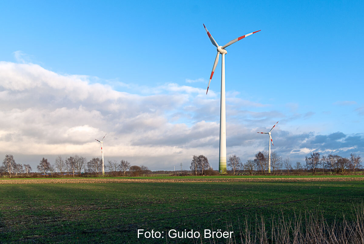 Windräder in Norddeutschland