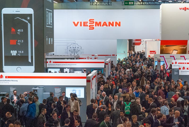 Messestand von Viessmann auf der ISH