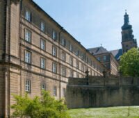 Westfassade Kloster Banz, Bad Staffelstein - hier findet diese Woche das Symposium Solarthermie statt.
