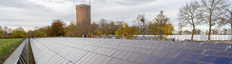 Große Solarthermieanlage in Ludwigsburg