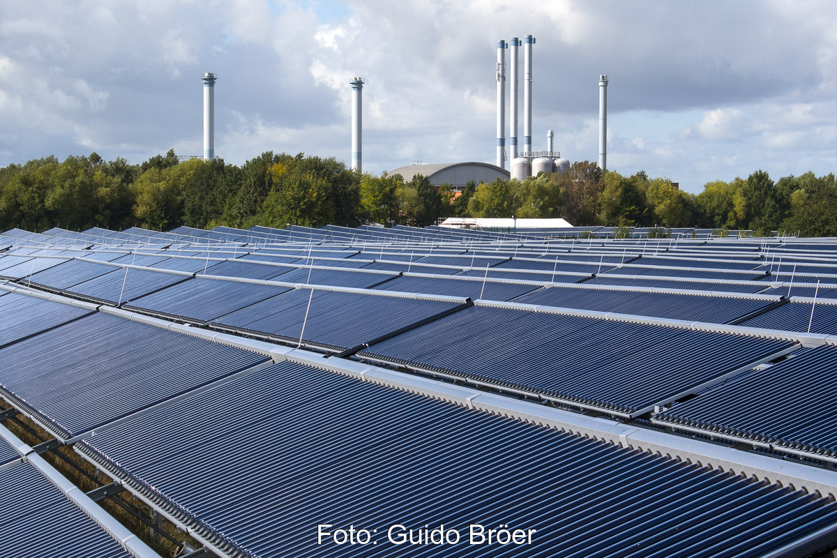Größte Solarthermieanlage Deutschlands in Greifswald eingeweiht