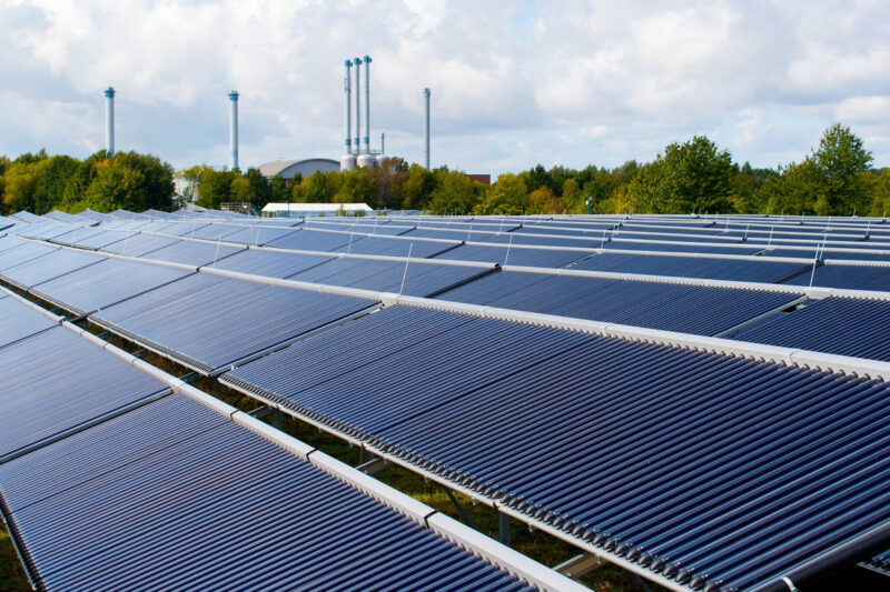 Solarthermie-Anlage im Fernwärmenetz der Stadtwerke Greifswald