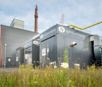 KWK-Container der 2G Energy AG mit Absorptions-Kälte-Anlage bei einer Molkerei