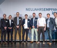 Gewinner des Start-Ups-Preises vom BEE 2019 auf der Bühne