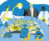 Zu sehen ist eine Grafik aus der Animation zum Thema „Geschäftsmodelle für die kommunale Wärmewende“.