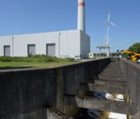Der Zulauf des Abwassers für die Großwärmepumpe am Klärwerk Hamburg