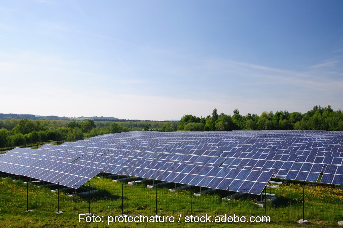 Freiflächen-Solarpark.