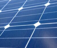 Nahaufnahme eines Solarmoduls