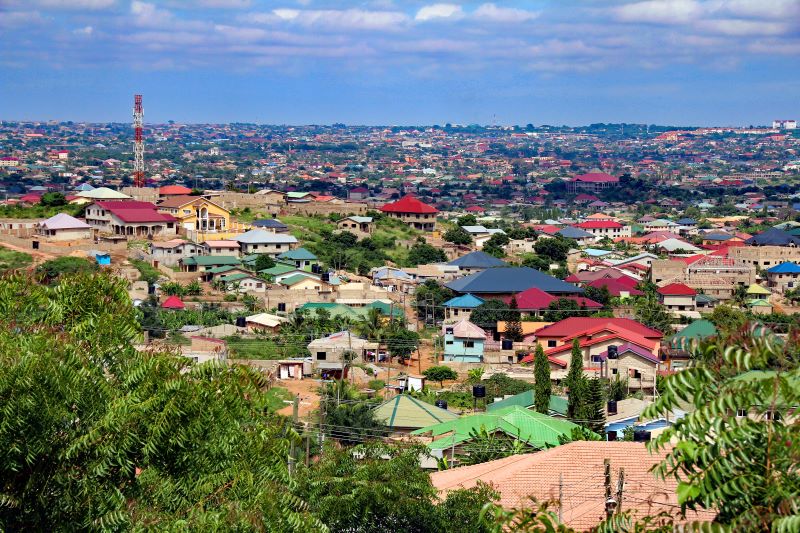 Blick über Ghanas Hauptstadt Accra.