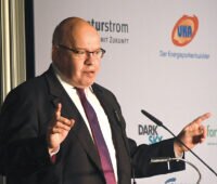 Bundeswirtschaftsminister Peter Altmaier am Rednerpult