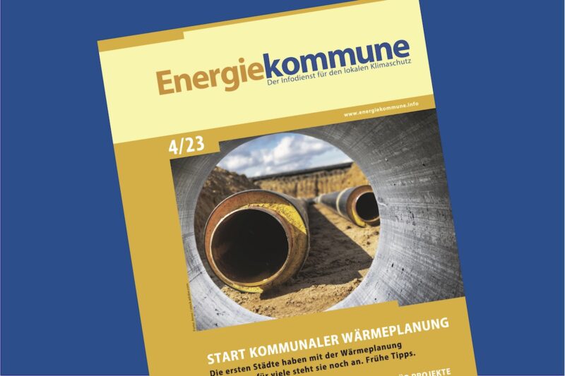 Titelseite der Zeitschrift Energiekommune Ausgabe 4/2023