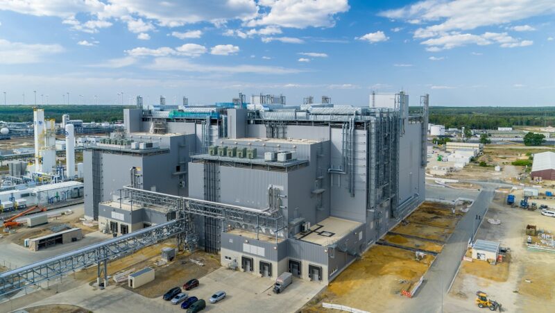 Im Bild das BASF-Werk in Schwarzheide, wo der Konzern Kathodenmaterial für Lithium-Ionen-Batterien produzieren will.