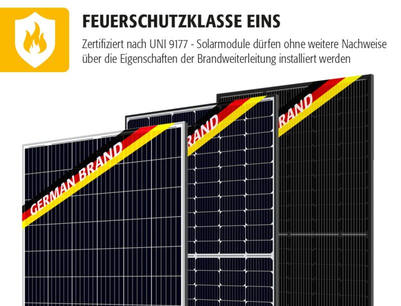 Zu sehen sind die Photovoltaik-Modul von Bauer.