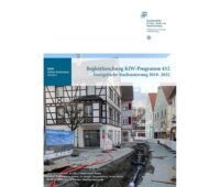 ZU sehen ist das Cover der Studie „Begleitforschung KfW-Programm 432. Energetische Stadtsanierung 2018–2022“