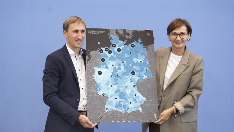 Der Wasserstoffatlas Deutschland soll den aktuellen Stand, die regionalen Fortschritte sowie die Chancen und Potenziale von Wasserstoff für Energiewende und Klimaschutz zeigen.