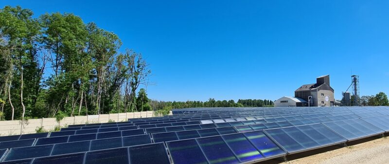 Zu sehen ist eine Solarthermie-Großanlage, die industrielle Prozesswärme bereitstellt. Ein Weg für industrielle Wärme ohne Erdgas.