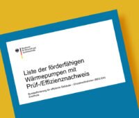 Titelseite der Bafa-Liste förderfähiger Wärmepumpen als Beispiel für die Wärmeerzeuger-Listen.