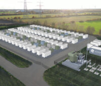 Rendering des zukünftigen So soll der Batteriegroßspeicher in Schuby.