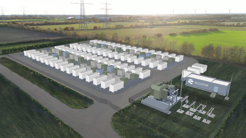 Rendering des zukünftigen So soll der Batteriegroßspeicher in Schuby.