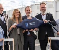 Gruppenfoto beim Speichertag Schuby mit Petra Schulze, Wolfgang Buschmann, Franziska Fischer, Georg Gallmetzer, Claus Ruhe Madsen und Nils Brodersen, von links nach rechts.