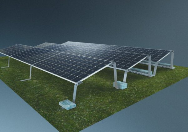 Montagesystem für bifaziale PVModule Solarserver