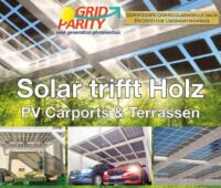 GridParity: PV Carports und Terassen: Solar trifft Holz