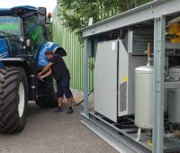 Im Bild der Biomethan-Traktor der Bio-G GmbH.