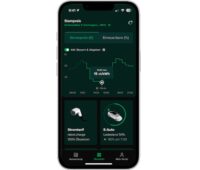 Ein Handy mit App vom Stromanbieter Rabot Energy.