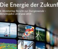 Zu sehen ist das Deckblatt vom 8. Monitoring-Bericht zur Energiewende.