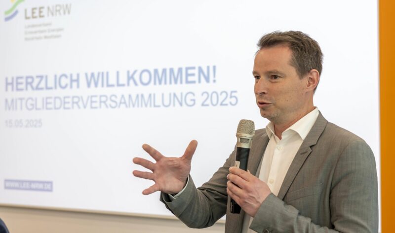 Im Bild Christian Vossler, neuer Geschäftsführer beim LEE NRW.