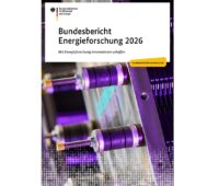 Das Cover vom Bundesbericht Energieforschung 2026.