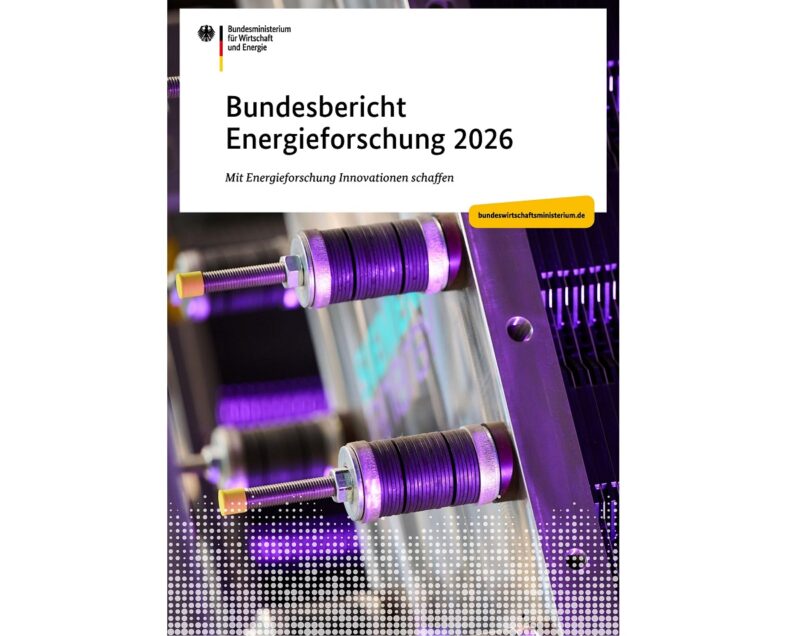 Das Cover vom Bundesbericht Energieforschung 2026.