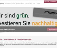 Zu sehen ist die Kampagnensetie der Crowdinvest-Kampagne von Stromdao.