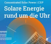 Zu sehen ist das Deckblatt der Studie, die Deutsche Industrieverband Concentrated Solar Power (DCSP) über konzentrierende Solarthermie in Auftrag gegeben hat.