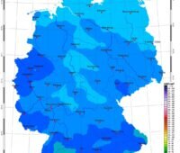 Zu sehen ist eine Karte mit der Sonneneinstrahlung in Deutschland im November 2021.