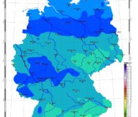 Zu sehen ist eine Karte mit der Sonneneinstrahlung in Deutschland im November 2022.