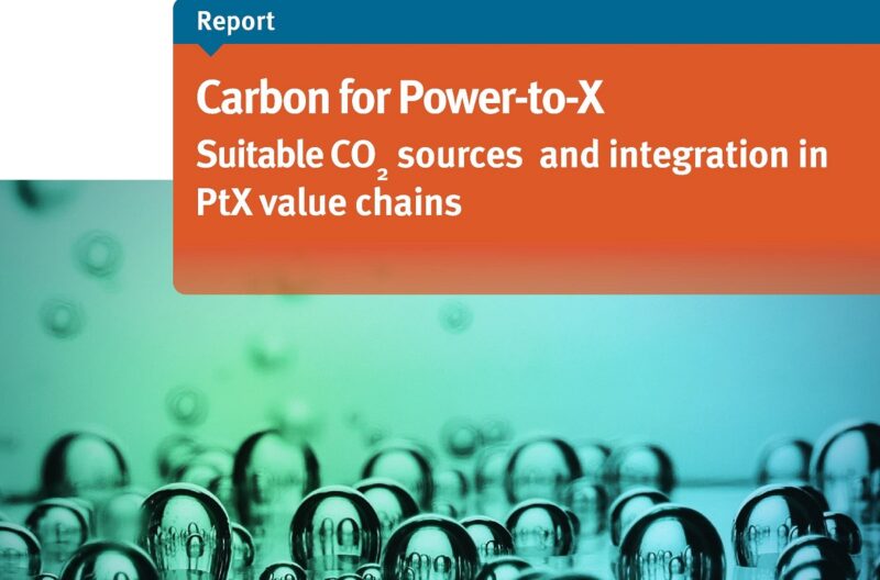 Im Bild ein Auszug aus dem Cover des Berichtes Carbon for Power-to-X