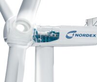 Grafik mit Blick ins Turbinenhaus der neuen Windturbine von Nordex