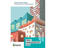 Im Bild das Cover vom Dena-Gebäudereport 2025.