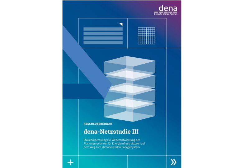 Zu sehen ist das Cover der Dena-Netzstudie III.