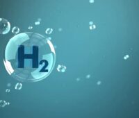 Wasserstoff-Atom grafisch dargestellt.