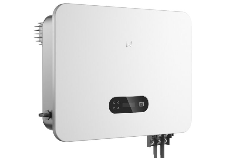 Zu sehen ist der neue leise GoodWe SDT G3 50kW Netzwechlselrichter