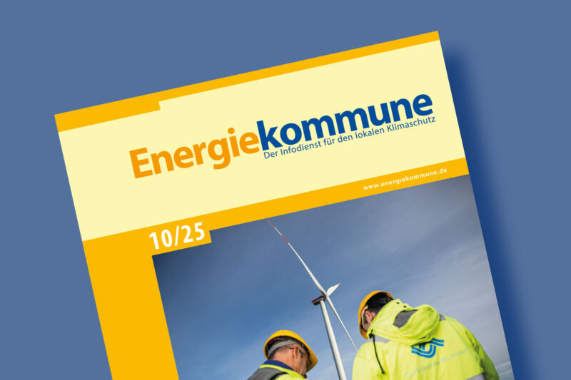 Titelseite der Zeitschrift Energiekommune 10/25