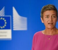 Im Bild Margrethe Vestager, Vizepräsidentin der EU-Kommission, die die Beihilfe für Northvolt genehmigt hat.