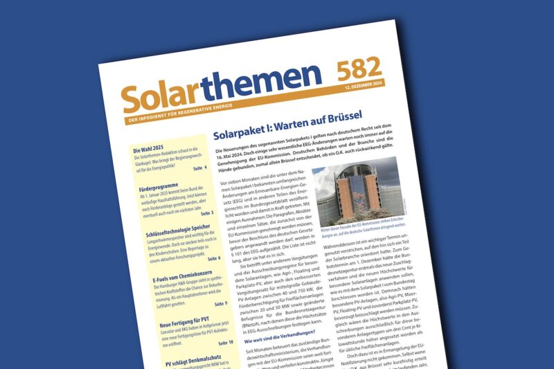 Titelseite Solarthemen 582