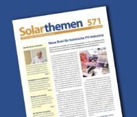 Titelbild von Solarthemen-Ausgabe 571