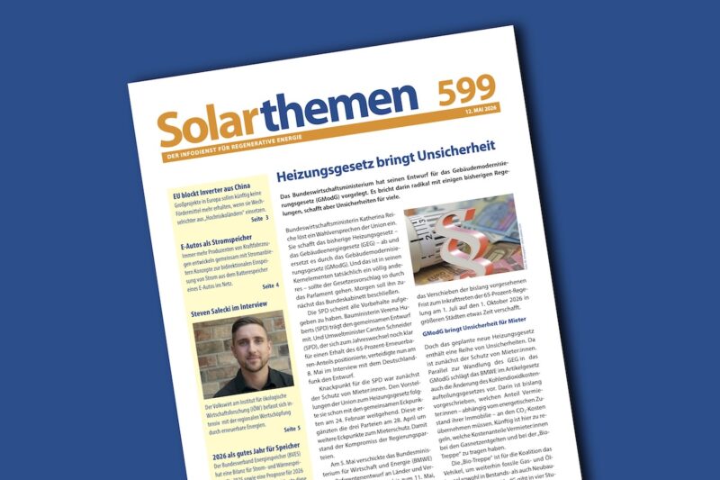 Titelbild von Solarthemen 599