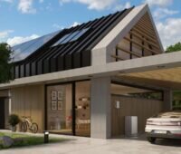Im Bild ein Haus, das mit dem Senec.PowerPilot für die Direktvermarktung von Photovoltaik-Strom ausgestattet sein könnte.