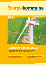 Titelseite der Zeitschrift Energiekommune, AUsgabe 4/26