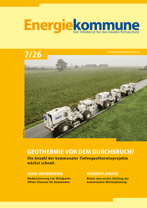 Titelbild der Zeitschrift Energiekommune, Ausgabe 7/26